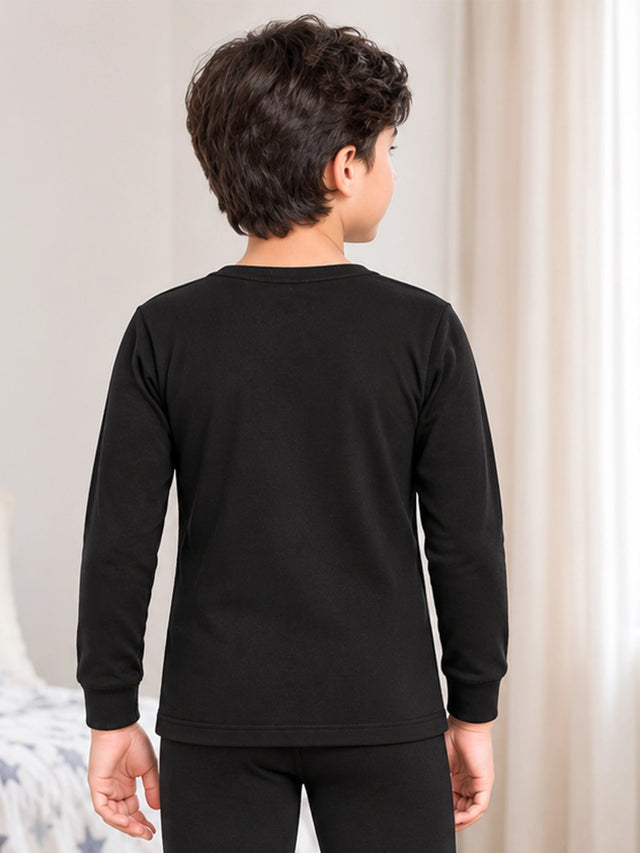 Unisex Antibacterial Round Neck Full Sleeve Thermal Top for Winter Innerwear Comfort and Warm Base Wear - Pack of 2
