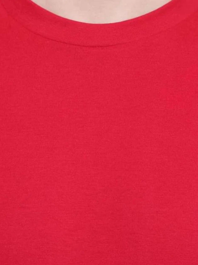 Men 100% Cotton Round Neck T-Shirt with Half Sleeves, Soft Regular Fit Comfort and Everyday Casual Wear