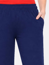 Women 100% Cotton Track Pant with Side Pockets, Regular Fit Jogger Styling and Active Wear Comfort Essentials