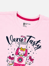 Baby Girls Round Neck Half Sleeve T-Shirt for Casual Wear, Easy Movement, Everyday Comfort and Regular Wardrobe Use
