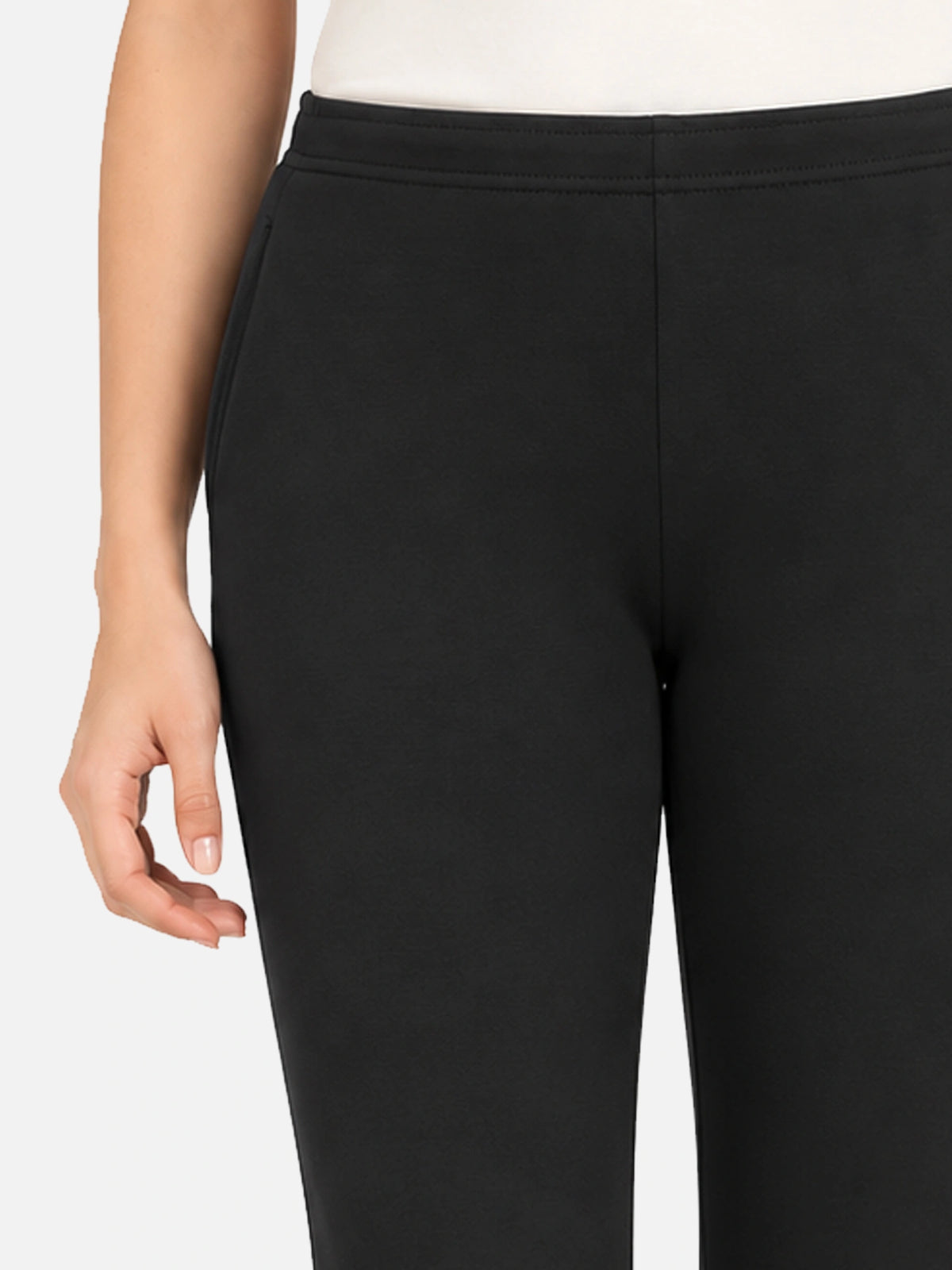 Women Fleece Track Pant with Solid Sports Jogger Styling for Workout, Gym, Active Wear and Lounge Comfort
