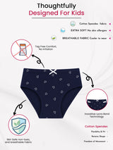 Girls Cotton Spandex Innerwear Panty with Inner Elastic for Flexible Comfort, Easy Fit and Everyday Wardrobe Essentials - Pack of 6