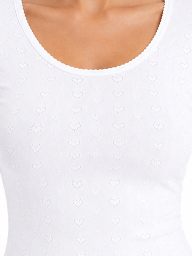 Women Round Neck Full Sleeves Thermal Top with Thin Fabric and High Warmth for Optimum Heat in Cold Weather