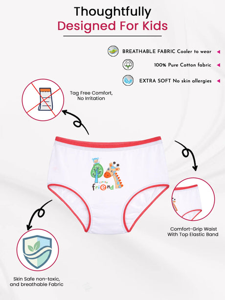 Baby Girls Panty Top Elastic Pack of 6