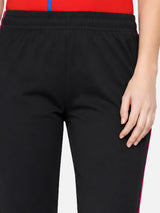 Women Cotton Track Pant with Side Pockets and Regular Fit Jogger Style for Active Casual Wear and Easy Movement