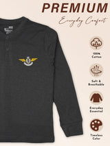Boys Cotton Solid T-Shirt with Round Neck Full Sleeves for Casual Wear, Layering and Regular Wardrobe Use