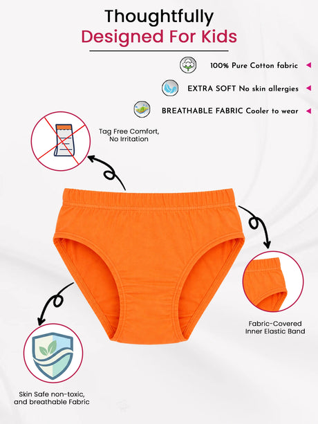 Boys Cotton Brief Inner Elastic Stretch Pack of 4 - Bodycare