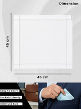 Men Cotton Handkerchief for Daily Carry, Personal Care and Daily Essentials and Regular Use - Pack of 6