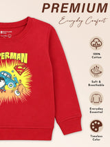 Baby Boys Printed Round Neck Full Sleeve Sweatshirt for Everyday Casual Wear, Comfortable Styling and Easy Movement