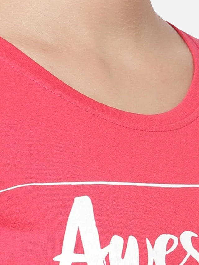 Women Solid T-Shirt Round Neck Half Sleeves with Everyday Casual Styling for Comfort and Wardrobe Essentials