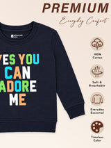 Baby Boys Round Neck Full Sleeve Sweatshirt for Everyday Comfort, Casual Winter Wear and Easy Wardrobe Styling