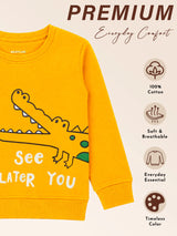 Baby Boys Round Neck Full Sleeves Sweatshirt for Casual Wear, Lounge Comfort and Everyday Wardrobe Use