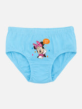 Girls Minnie & Friends Cotton Solid Innerwear Panty with Inner Elastic for Comfortable Everyday Fit - Pack of 5