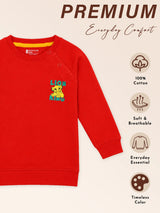Baby Boys French Terry Printed Full Sleeve Sweatshirt with Soft Cotton Winter Comfort for Casual Wear