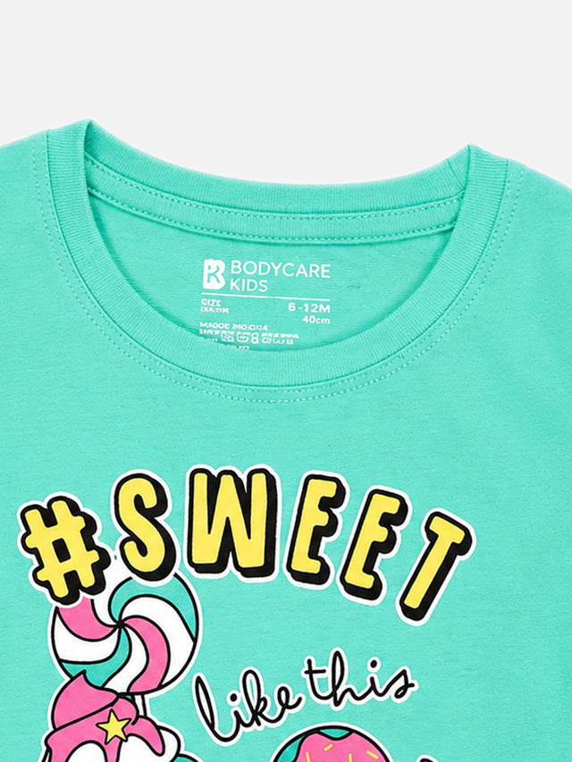 Baby Girls Solid T-Shirt Round Neck Full Sleeves Casual Wear Top for Playtime, Travel and Everyday Outfits - Pack of 1