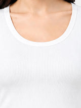 Women 100% Cotton Sleeveless Thermal Top with Round Neck, High Warmth Comfort and Winter Innerwear Essential