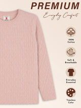 Girls Round Neck Full Sleeves Sweater with Comfortable Winter Wear Styling, Smart Casual Use and Easy Comfort