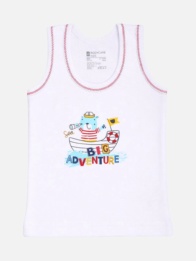 Baby Boys Round Neck Sleeveless Vest Innerwear for Comfortable Daily Wear, Easy Movement and Regular Use - Pack of 3
