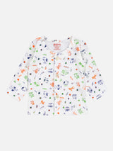 Unisex Thermal Front Open Full Sleeves Top for Baby Winter Innerwear, Easy Dressing and Regular Use - Pack of 3
