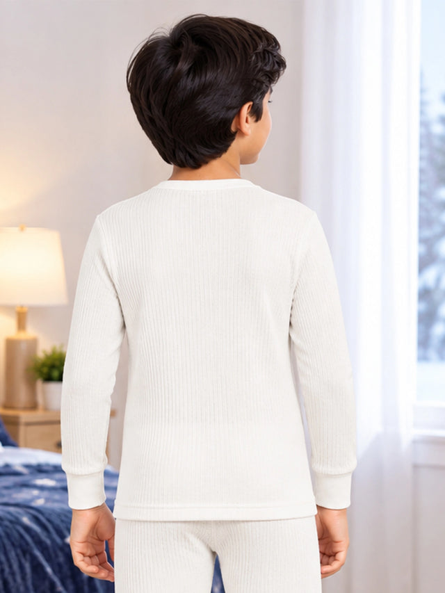 Unisex Antibacterial Round Neck Full Sleeve Thermal Top for Winter Innerwear Comfort and Warm Base Wear - Pack of 2