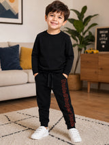 Baby Boys Solid Track Pant for Comfortable Casual Dressing, Lounge Wear and Easy Everyday Movement - Pack of 1