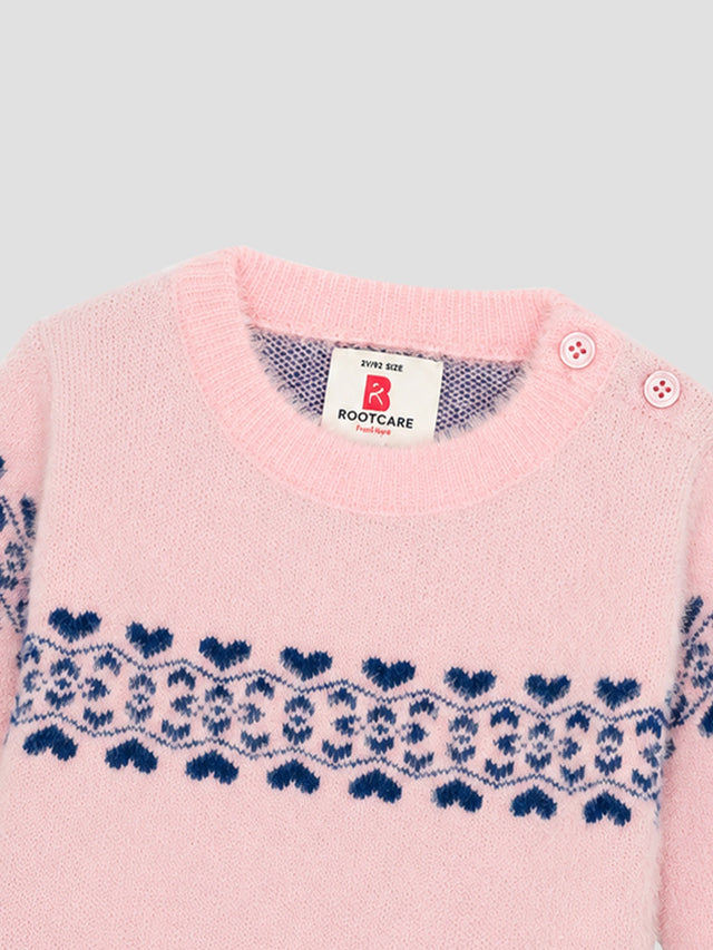 Girls Soft Cotton Blend Sweater for Winter Wear, Warm Comfort, Casual Styling and Regular Wardrobe Use