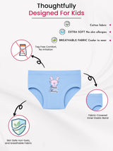 Baby Girls Solid Panty with Inner Elastic Waistband for Comfortable Everyday Innerwear Essentials - Pack of 6