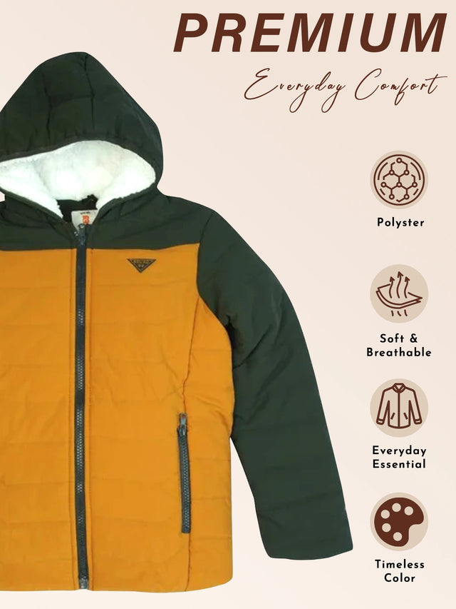 Boys Round Neck Full Sleeves Jacket with Comfortable Outerwear Styling, Easy Movement and Casual Use