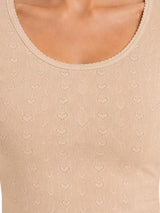 Women Round Neck Full Sleeves Thermal Top with Thin Fabric and High Warmth for Optimum Heat in Cold Weather