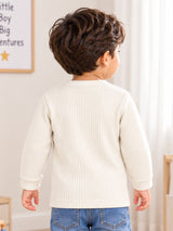 Unisex Front Open Thermal Top with Full Sleeves, Warm Innerwear Comfort and Practical Winter Essential - Pack of 1