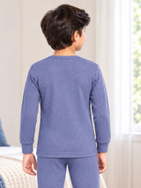 Unisex Antibacterial Thermal Top with Round Neck and Full Sleeves for Winter Base Layering and Cold-Weather Comfort