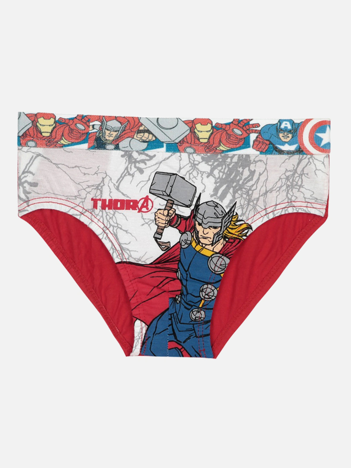 Boys Avengers Innerwear Brief with Top Elastic for Everyday Comfort, Support and Kids Wardrobe Essentials - Pack of 4