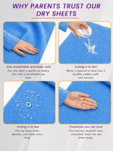 Unisex Dry Sheet for Regular Home Use, Comfortable Bedding Support and Everyday Protection Essentials - Pack of 1