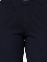 Women 100% Cotton Track Pant with Side Pockets and Solid Sports Jogger Styling for Workout, Gym and Active Wear