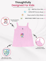 Baby Girls Minnie & Friends Innerwear Vest Sleeveless for Everyday Comfort, Easy Layering and Wardrobe Essentials - Pack of 4