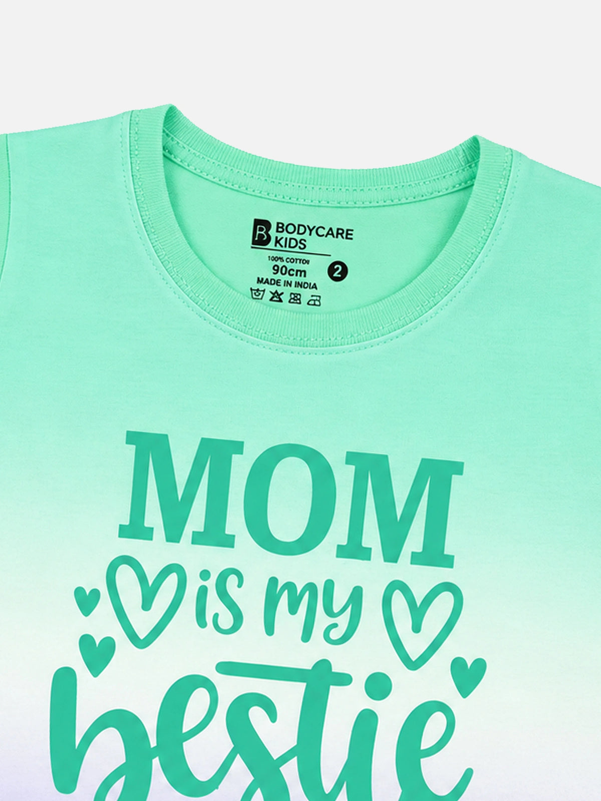 Baby Girls Round Neck Half Sleeve T-Shirt for Casual Wear, Easy Movement, Everyday Comfort and Regular Use