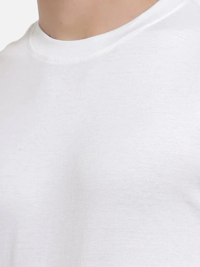 Men T-Shirt Round Neck Half Sleeves with Solid Everyday Styling for Casual Wear and Wardrobe Essentials