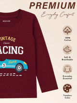 Baby Boys Interlock T-Shirt Round Neck Full Sleeves Regular Fit Warm Wear Top with Soft Breathable Comfort