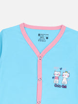 Unisex Baby Full Sleeve Front Open Romper in 100% Cotton for Sleepsuit Comfort, Easy Changing and Everyday Babywear