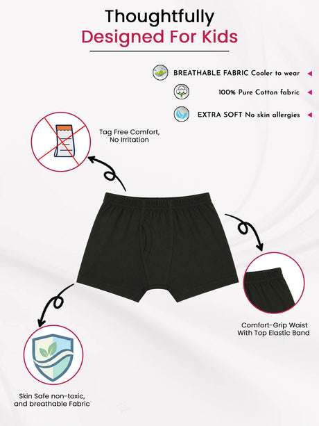 Boys Benten Trunk Inner Elastic Pack of 4
