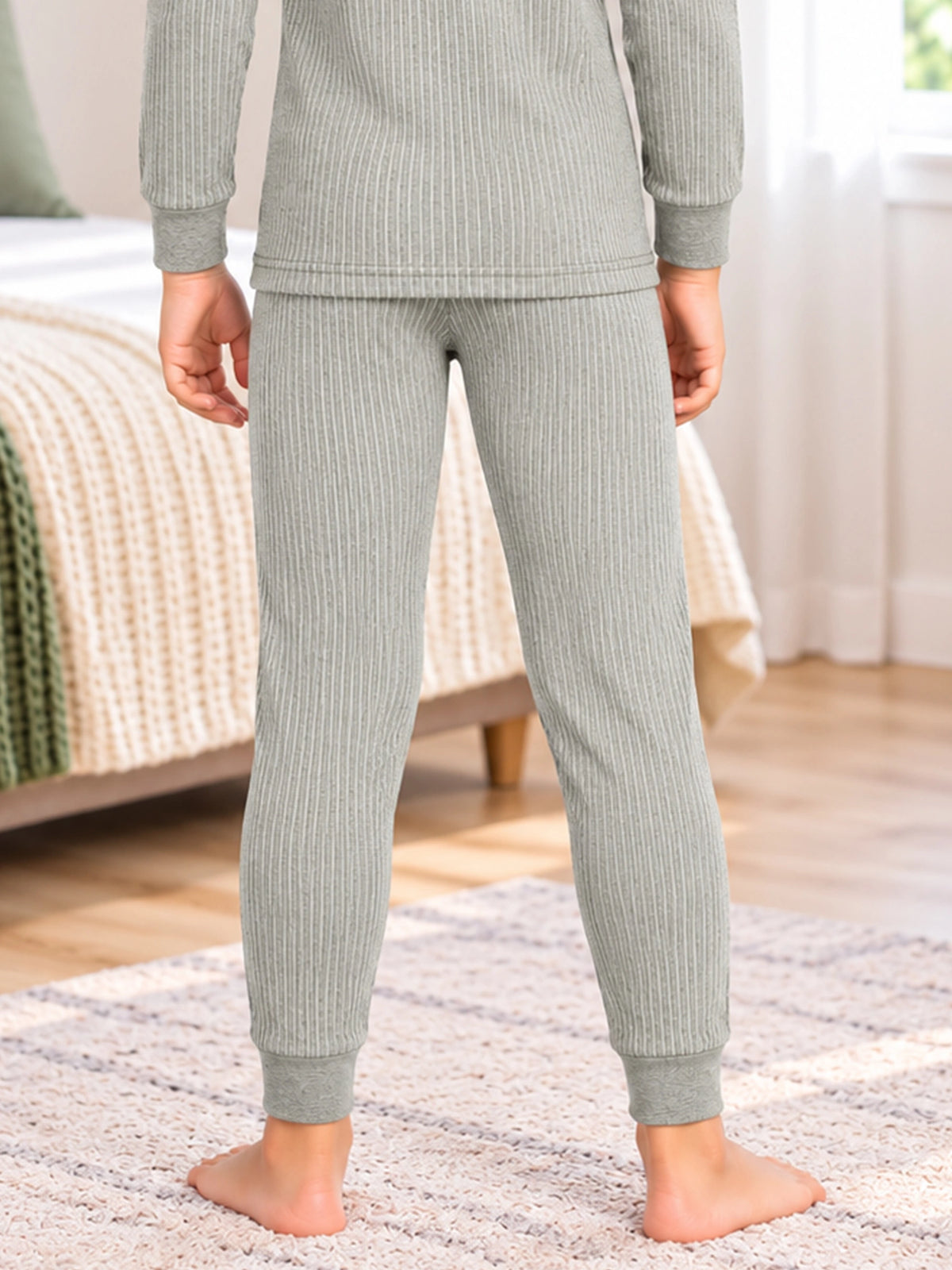 Unisex Antibacterial Thermal Bottom for Winter Innerwear Comfort, Warm Base Wear and Regular Cold-Weather Use - Pack of 2