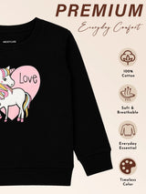 Baby Girls Round Neck Full Sleeve Sweatshirt for Regular Casual Wear, Easy Styling and Comfortable Movement