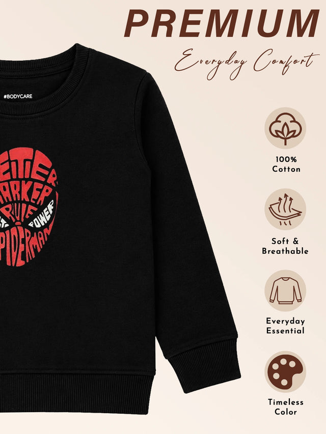 Baby Boys Avengers Round Neck Full Sleeves Sweatshirt for Casual Wear, Lounge Comfort and Everyday Wardrobe Use