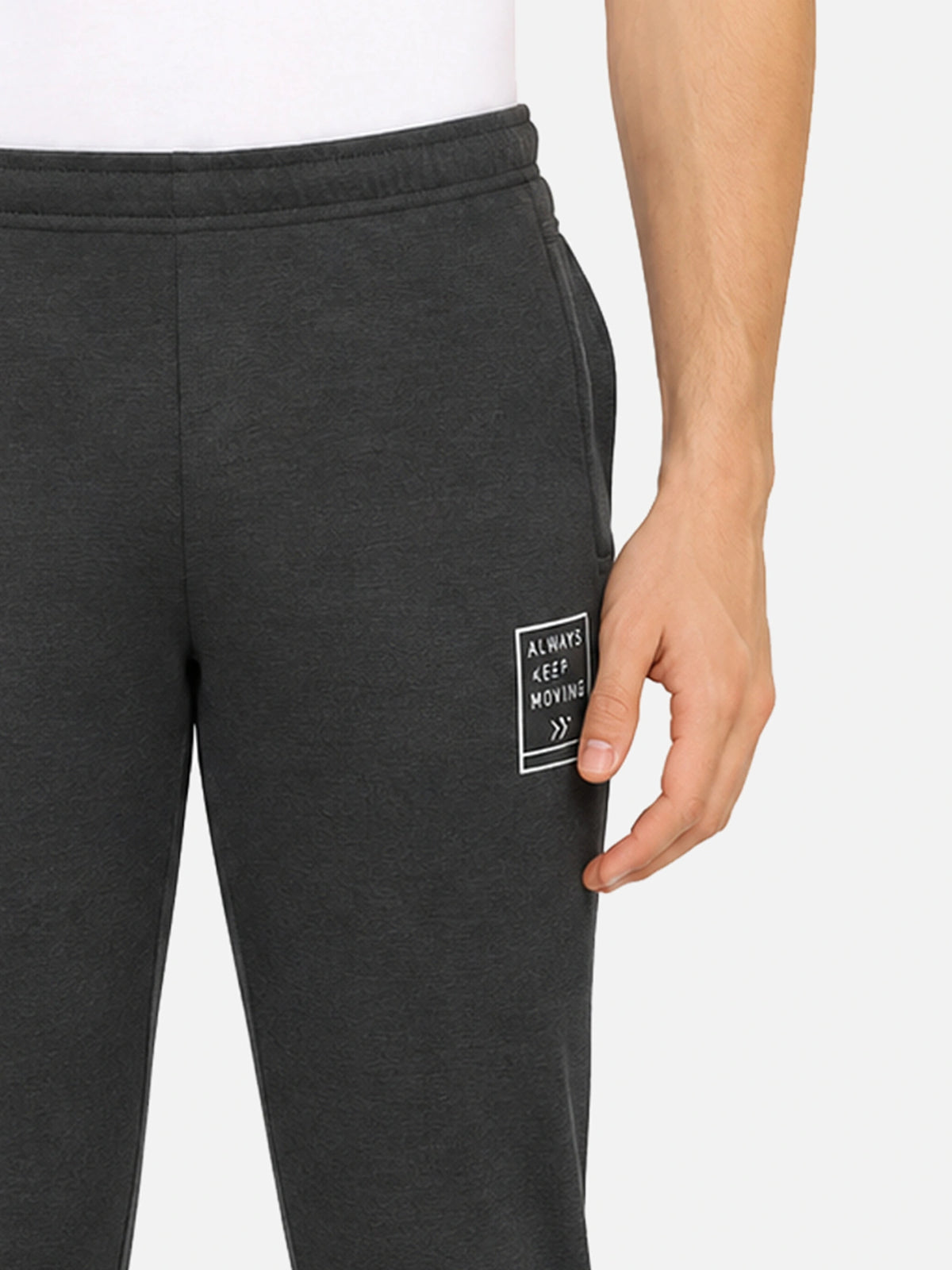 Men Fleece Track Pant with Regular Fit Sports Jogger Styling for Gym, Workout, Lounge Wear and Travel Comfort