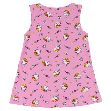 Bodycare Girls Cotton Frock Round Neck Sleeveless Pack Of 2