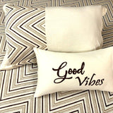 King Size Cotton Bedsheet Chevron Salmon Pink