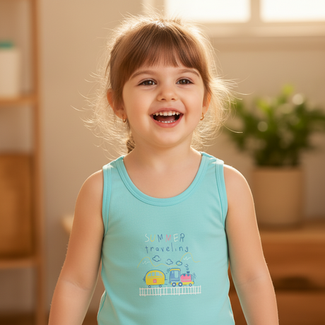 Baby 100% Cotton Vest Round Neck Sleeveless Pack of 3 - Bodycare