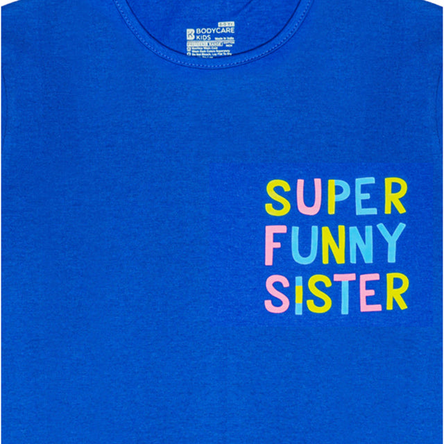Girls 100% Cotton Rakhi T-Shirt with Round Neck and Half Sleeves for Festive Casual Wear and Everyday Comfort