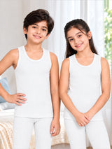 Unisex Sleeveless Thermal Top with Round Neck Design for Winter Base Layering and Cold-Weather Innerwear Comfort
