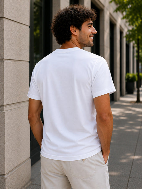 Men T-Shirt Round Neck Half Sleeves